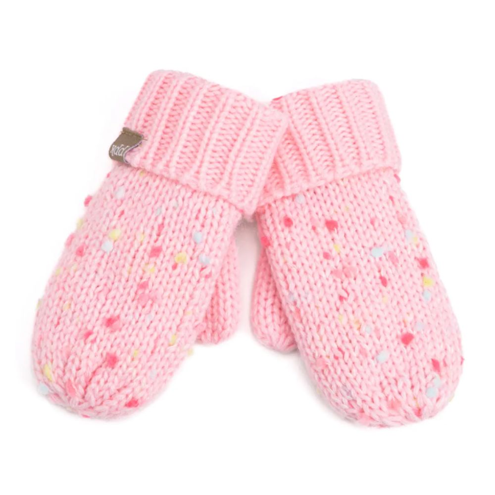 Pink Girls Specked Winter Mittens Pink Girls Specked Winter Mittens