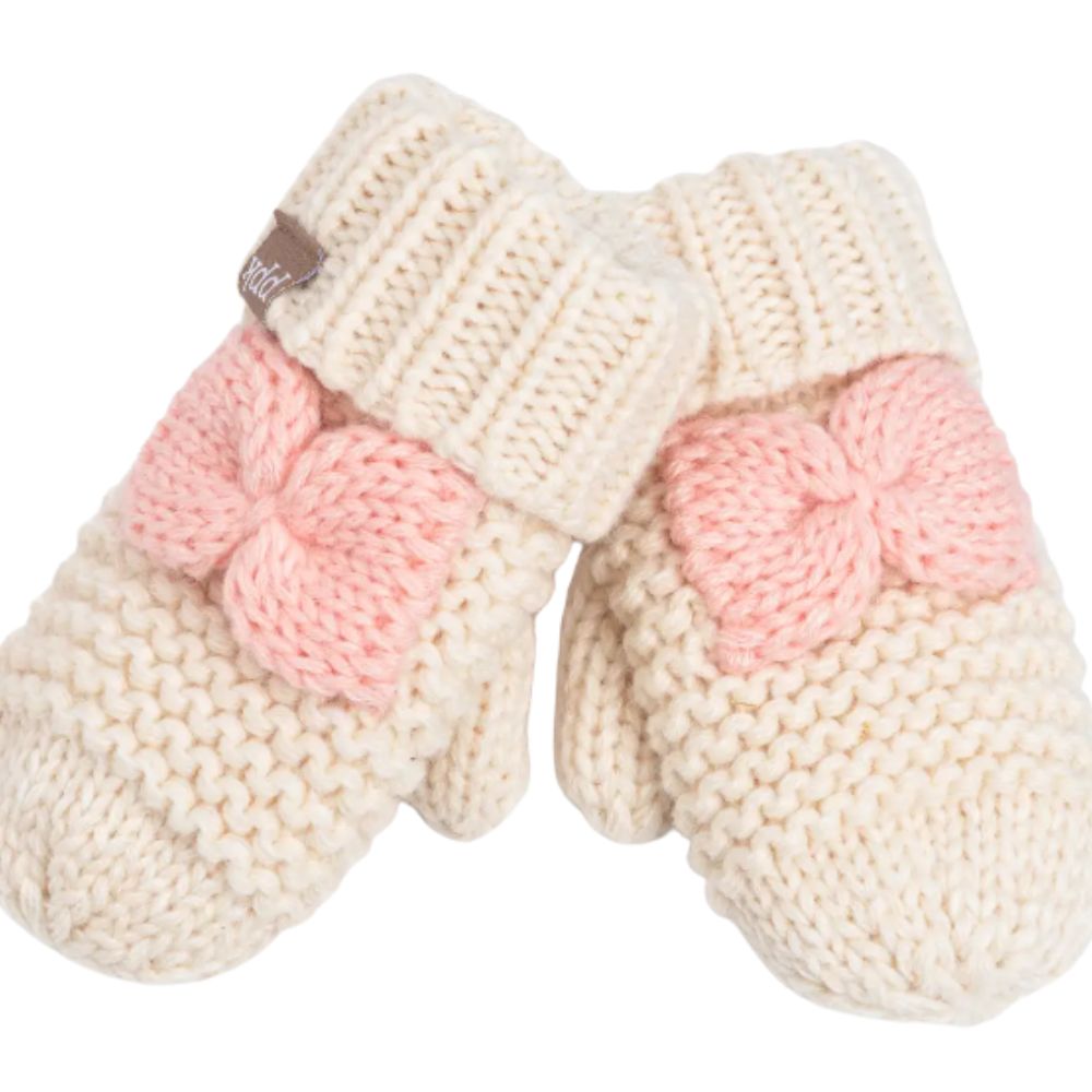 Off White Girls Specked Winter Mittens