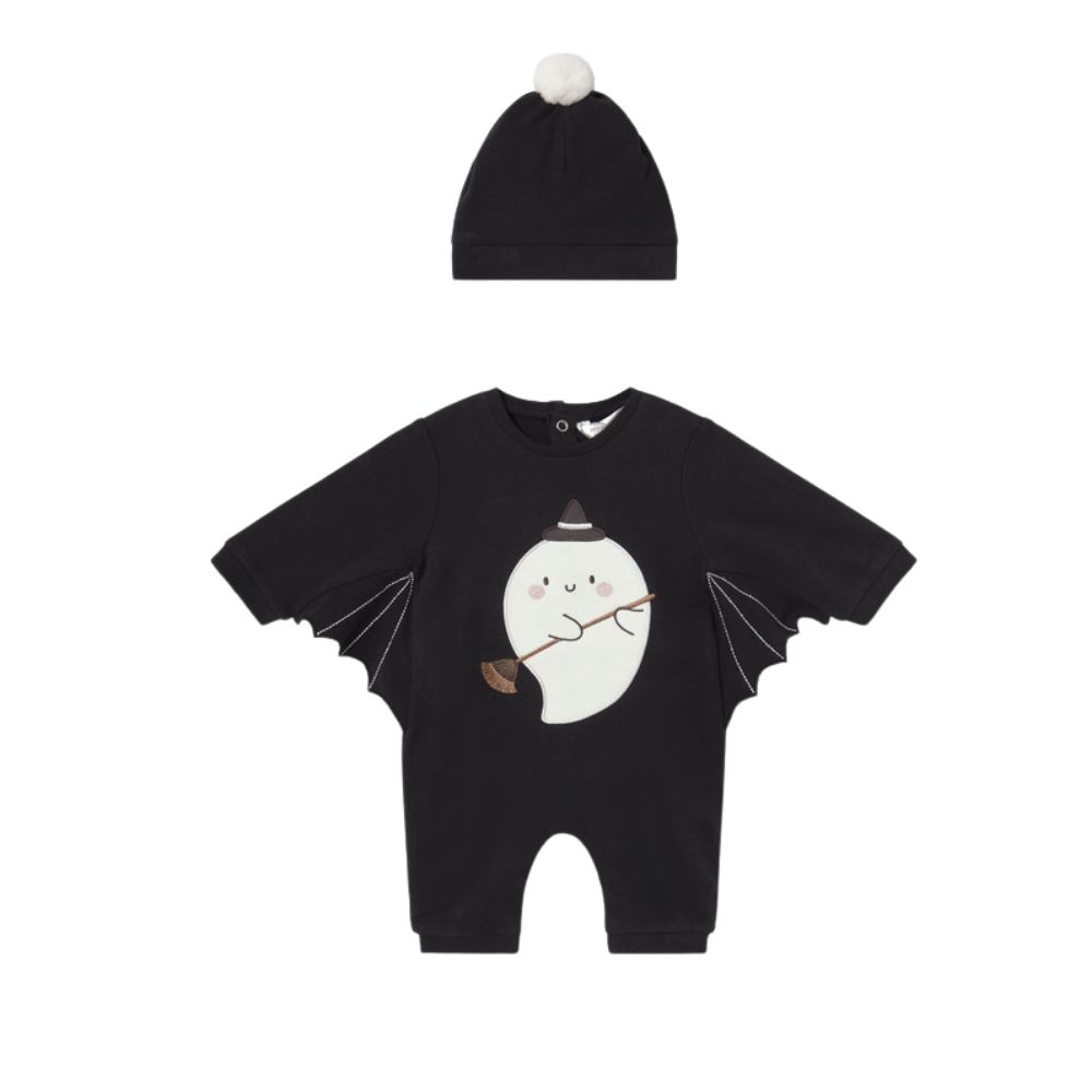 Black Ghost Pattern One Piece
