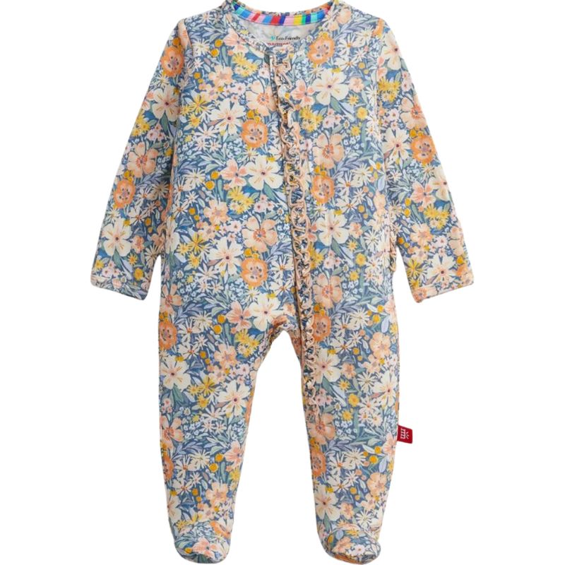 Flora Modal Ruffle Footie