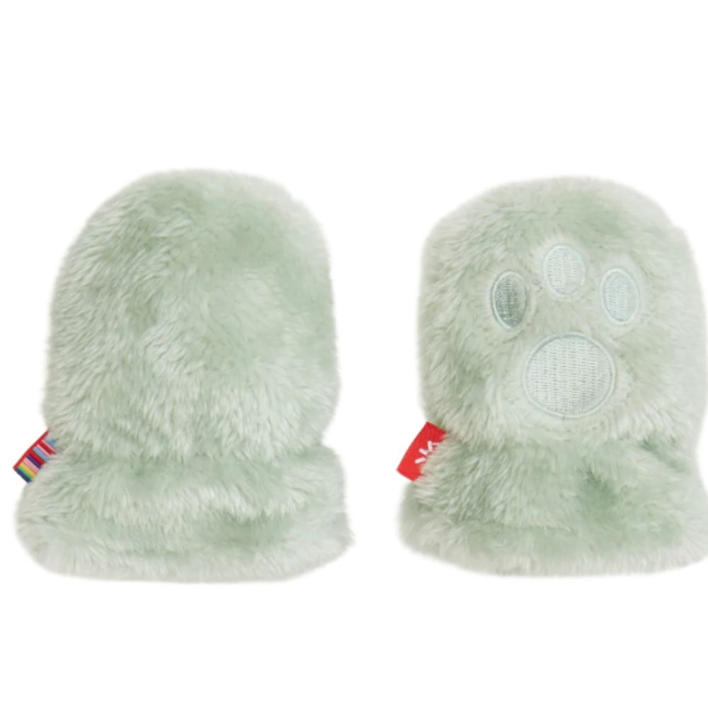 Soft Spruce Minky Bear Mittens