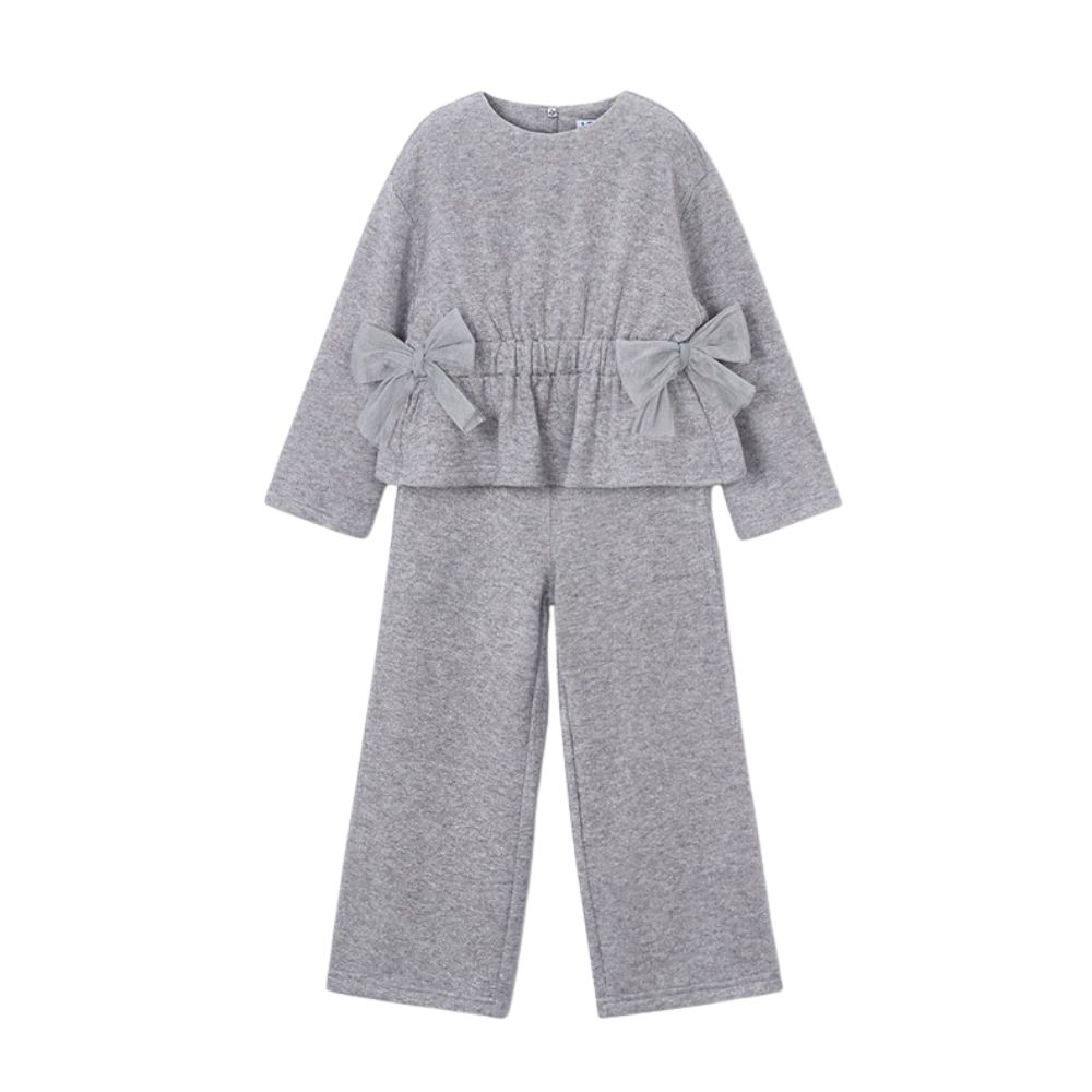 Mix Gray Knit Pants Set Mix Gray Knit Pants Set