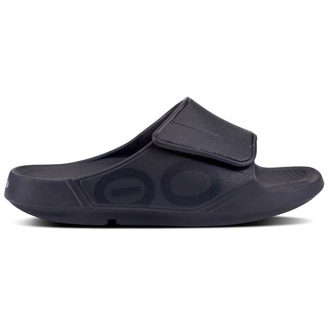 OOfos OOaah Sport Flex, Color: Matte Black, Size: M10/W12