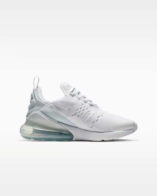 Nike Kids Air Max 270, Color: White, Size: 3.5