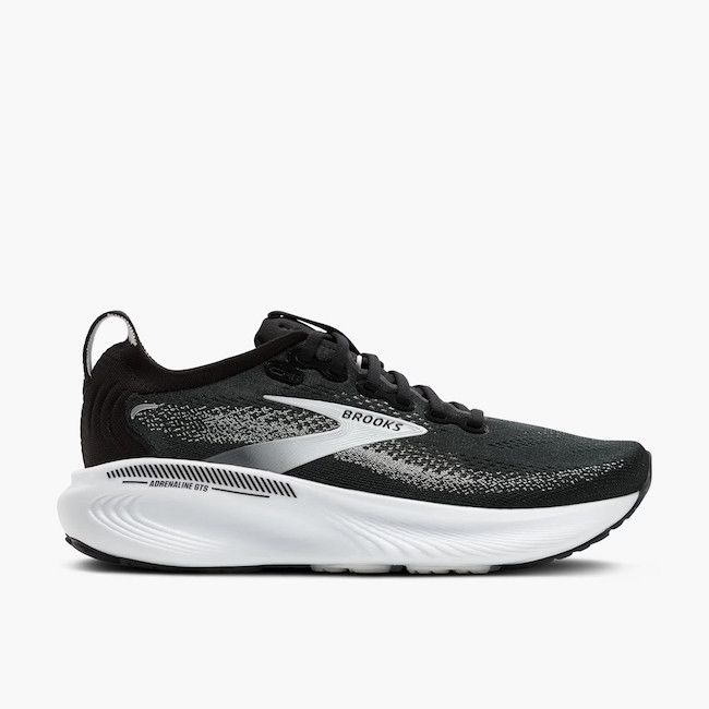 Brooks Womens Adrenaline GTS 25, Color: Black/Grey/White, Size: 6.5