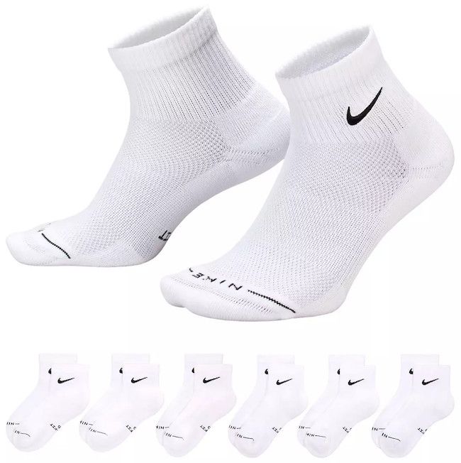 Nike Sock Everyday Plus Quarter 6 Pack