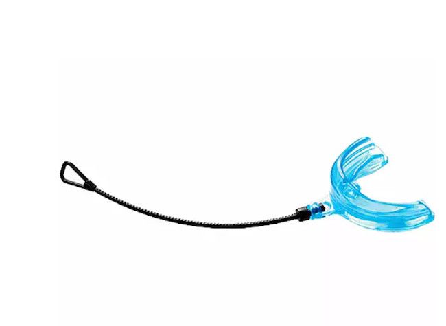 Shock Doctor Adult Strapped Braces Mouthguard, Blue