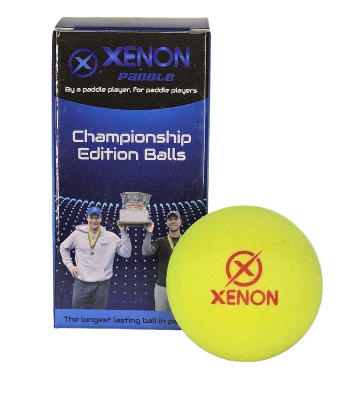 Xenon Championship Paddle Balls, 2-pack