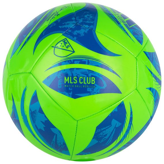 adidas MLS Club Soccer Ball, Green, size 4