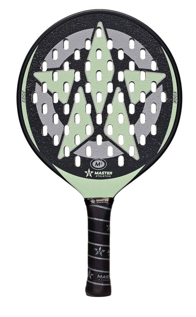 Master Athletics M2 Oval V3 Platform Tennis Paddle, Black/Mint