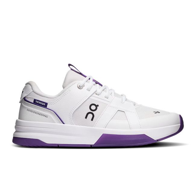ON Womens THE ROGER Clubhouse Pro 2, Color: White | Amethyst, Size: 6.5