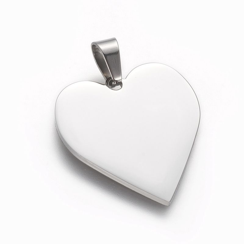 25x23 SS Hear Pendant - Silver