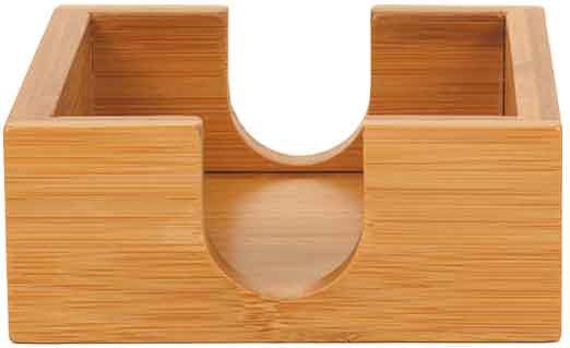 4" x 4" Bamboo Coaster Holder
