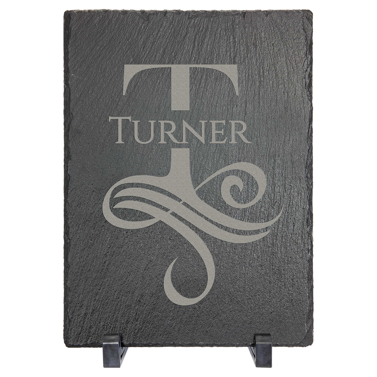 5X7"REC LSR SLATE W/2STND