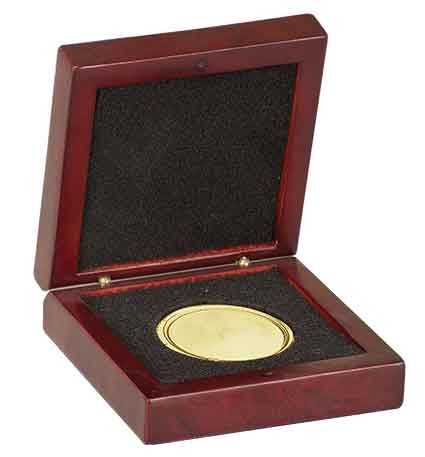 7 3/4" x 6 1/4" x 2 3/8" Rosewood Piano Finish Gift Box