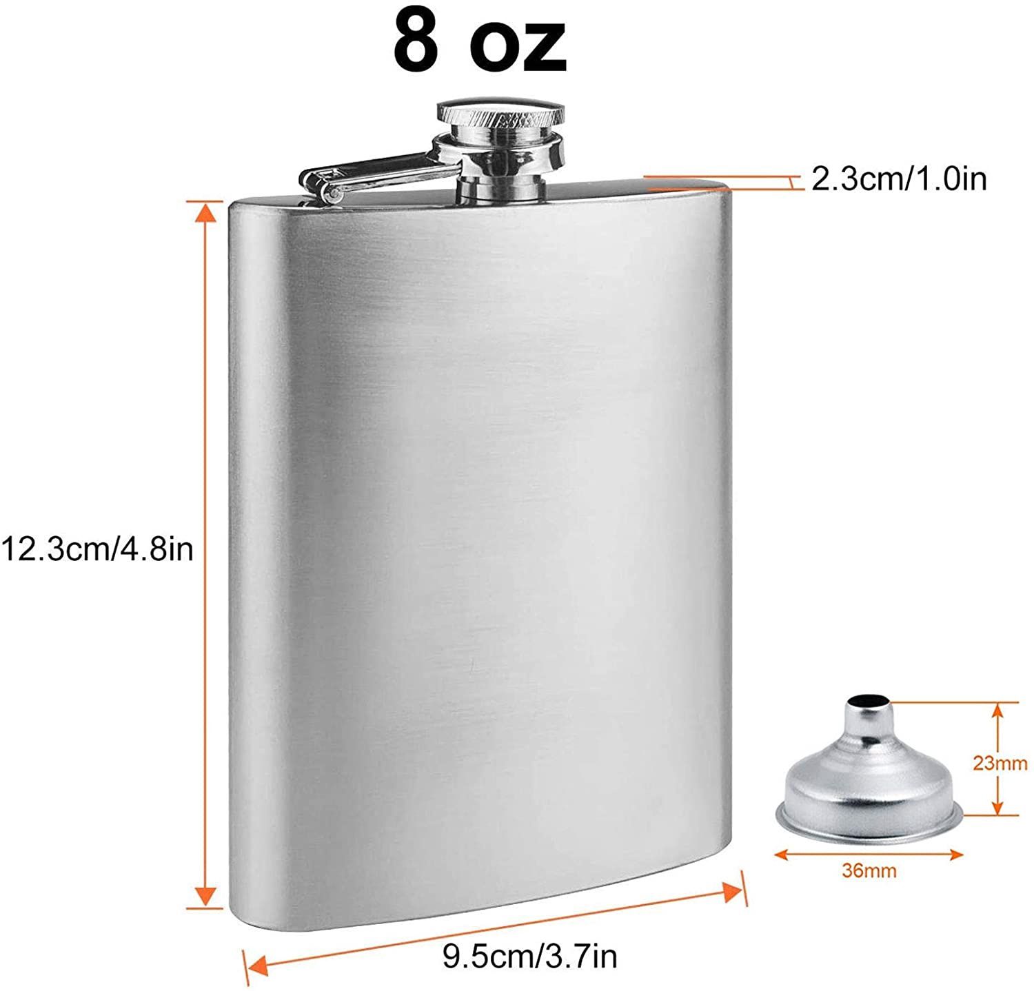 8 oz Stainless Steel Flask