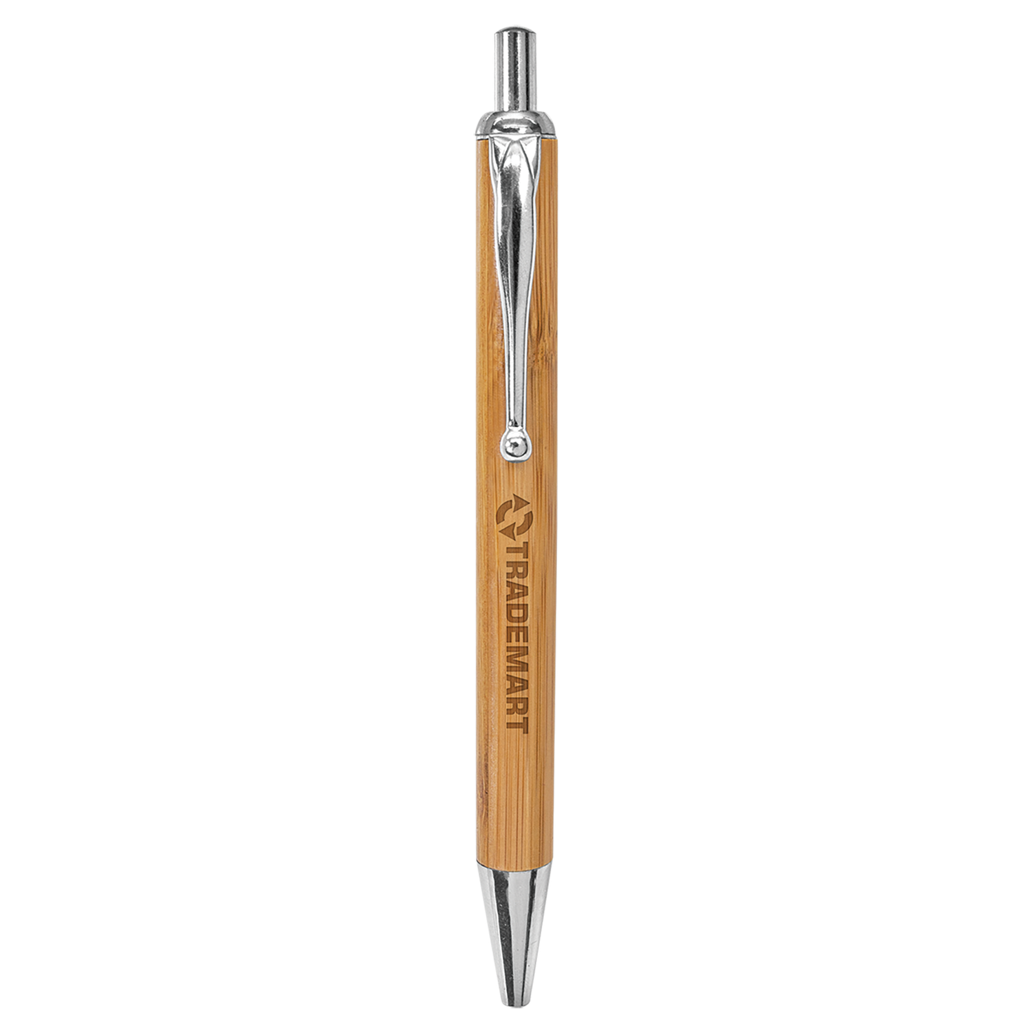 BAMBOO W/SLV TRIM PEN