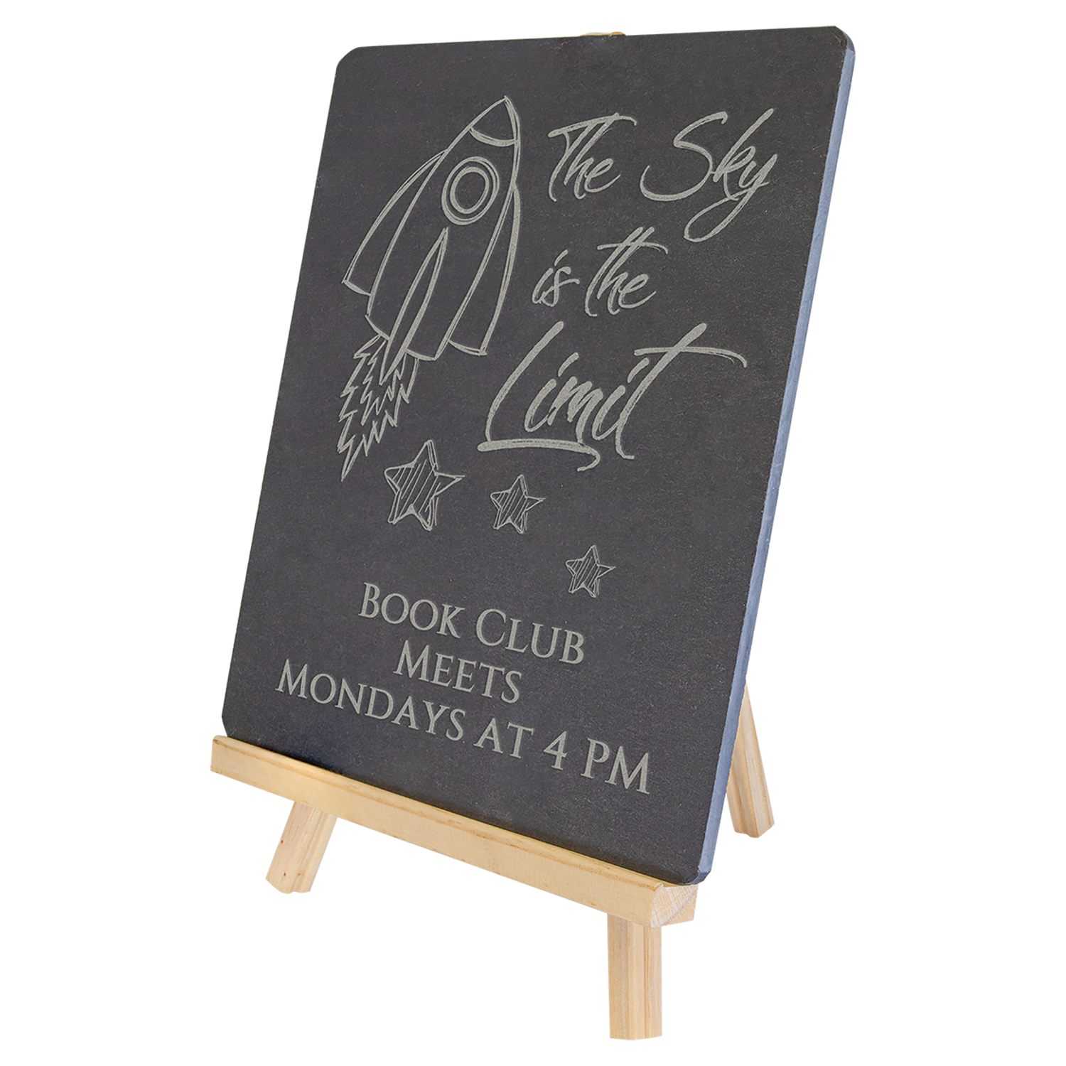 8.25X9.5 SLATE W/WD EASEL