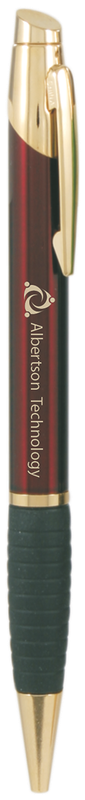 GLOSSY BURG PEN W/GRIPPER