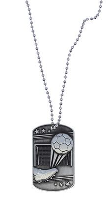 Dog Tag will ball chain - Soccer