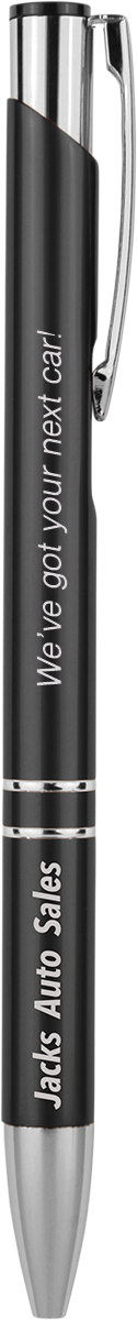 Laserable Pen, Color: Black Silver