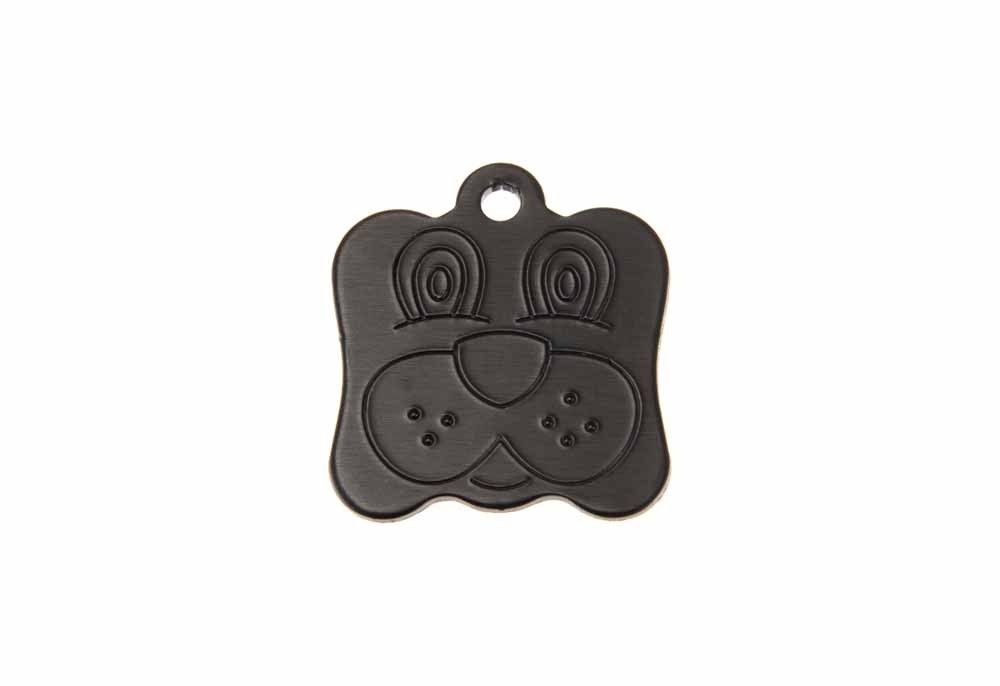 Dog Shape Tag, Color: Black