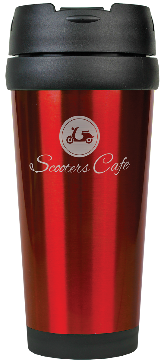 RED LSR TRVL MUG WO/HANDL