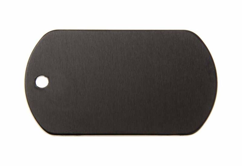 Anodized Aluminum Military Tag