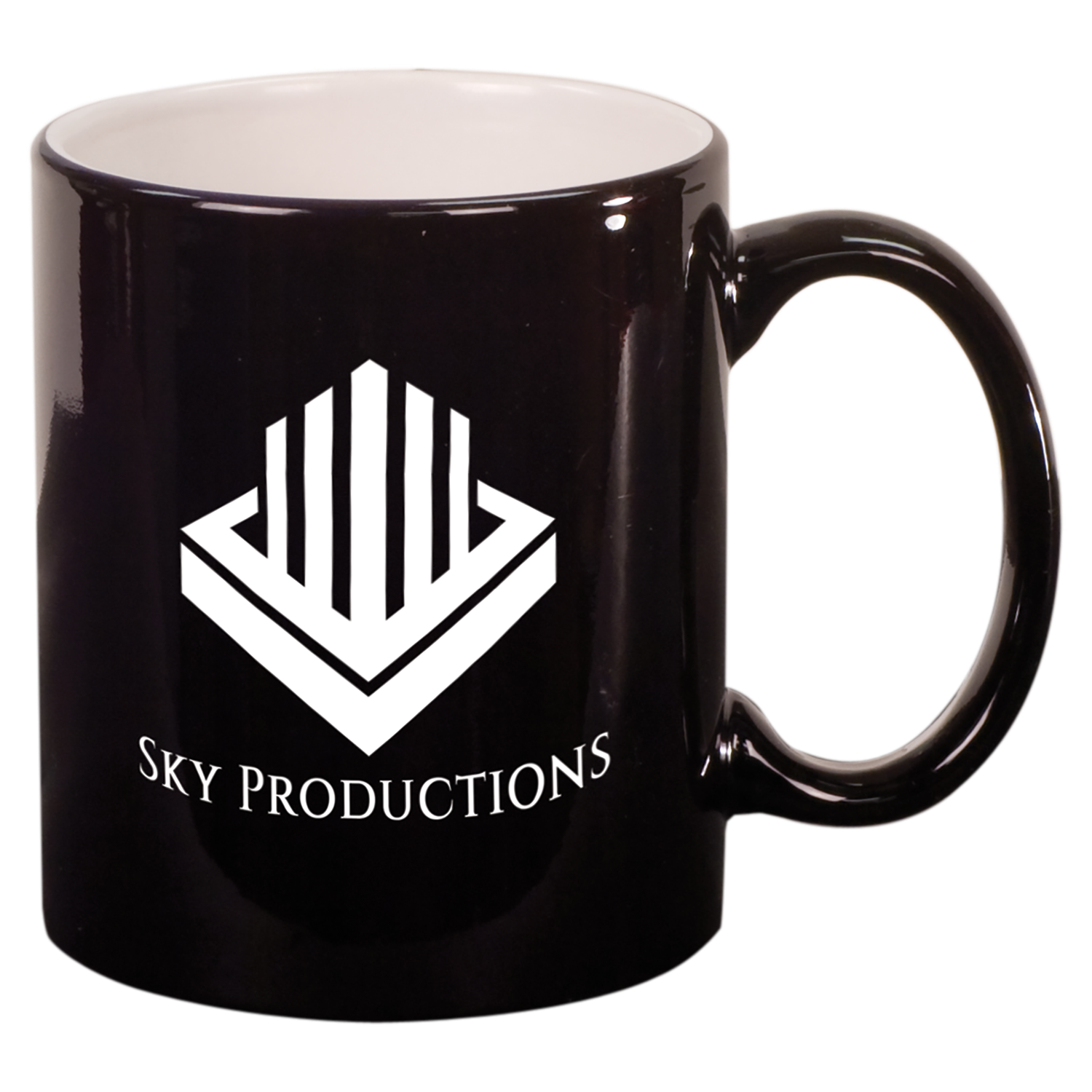 11 oz Ceramic Mug, Color: Black