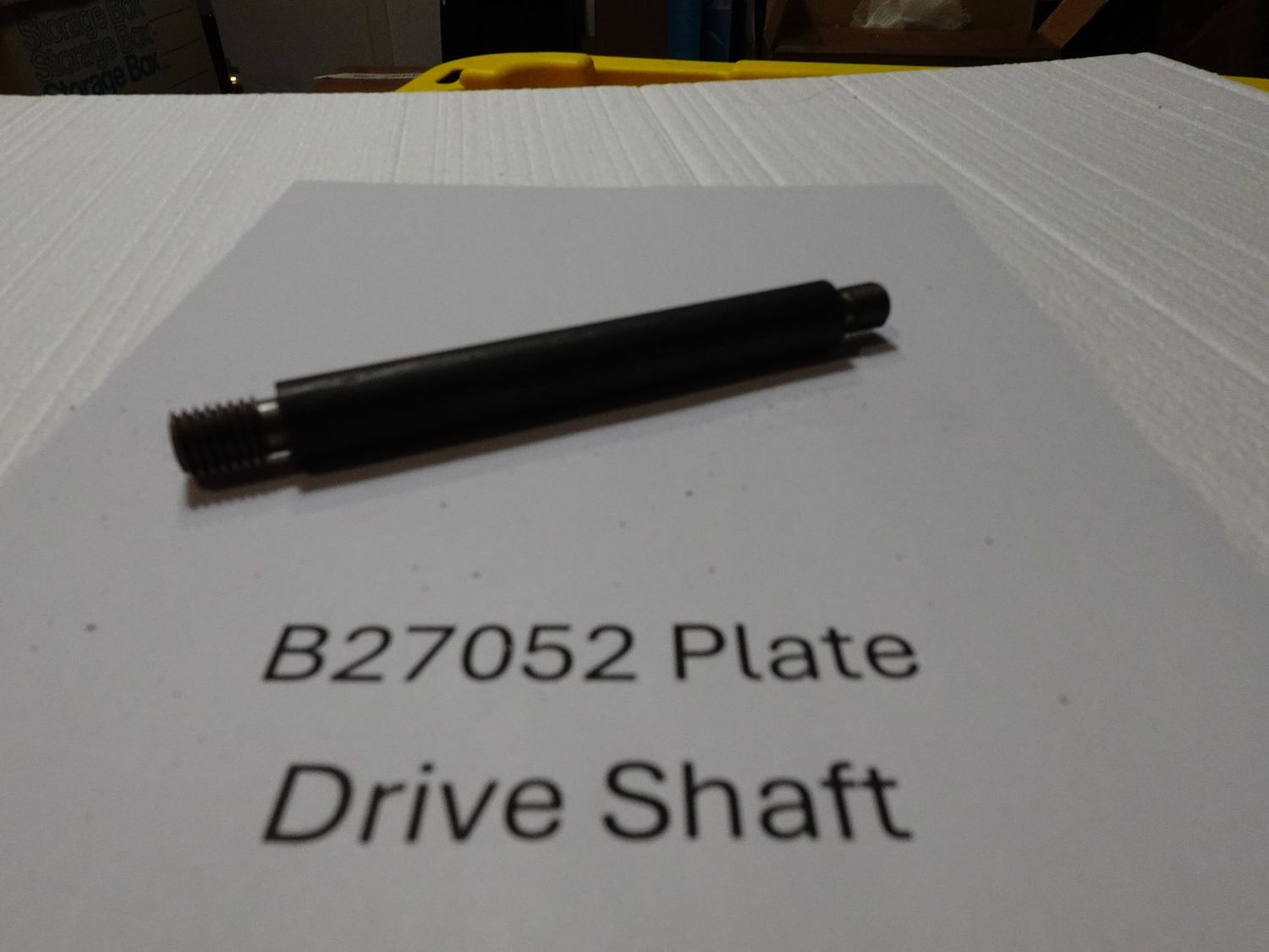 Plate drive shaft
