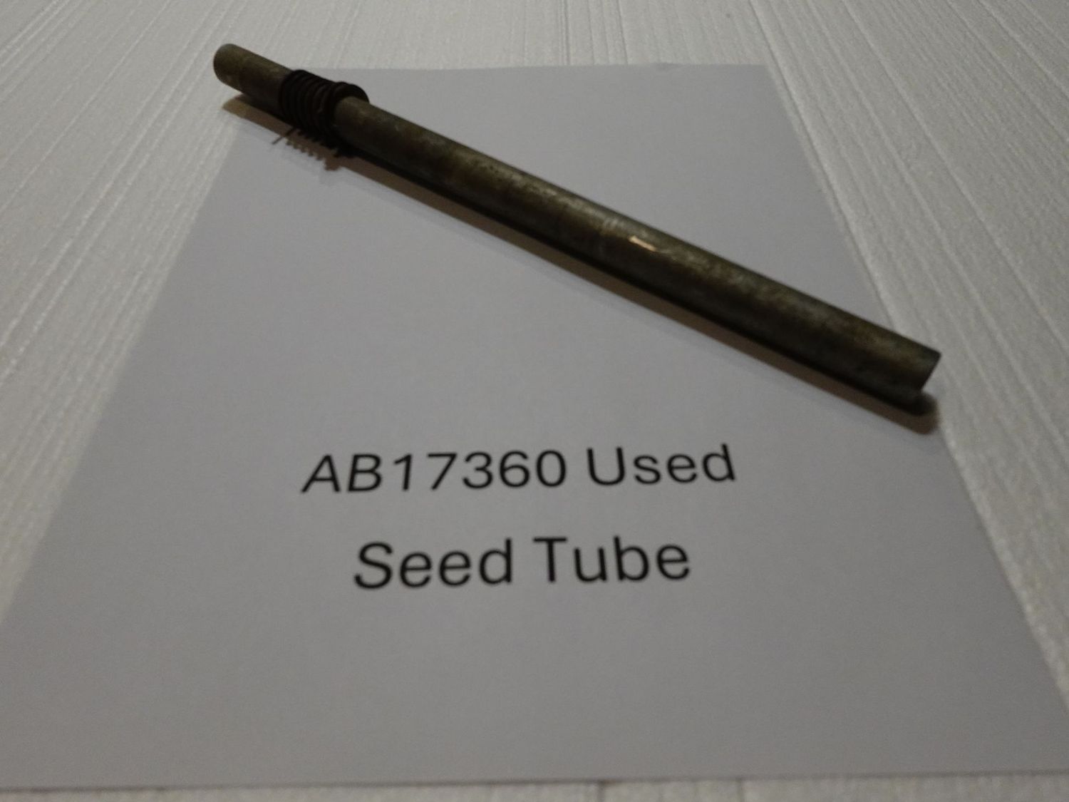 John Deere AB17360 Seed Tube for John Deere Filler Ring to plant sugar beets John Deere AB17360 Seed Tube for John Deere Filler Ring to plant sugar beets
