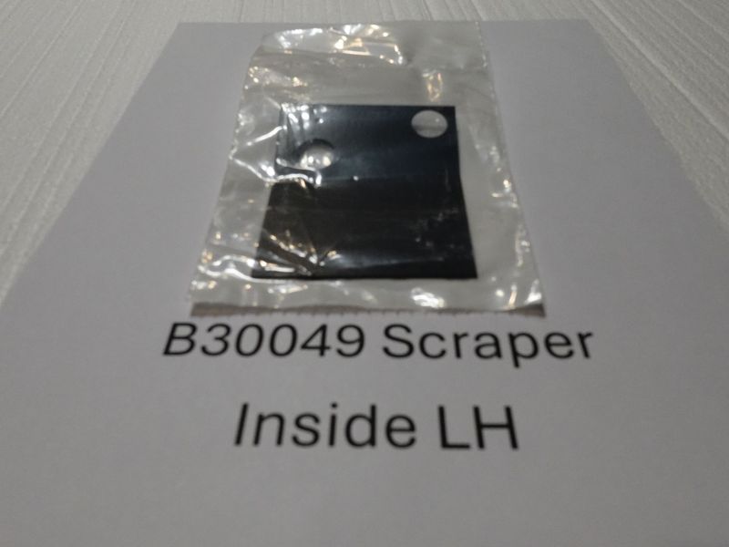 Scraper for inside disc opener LH