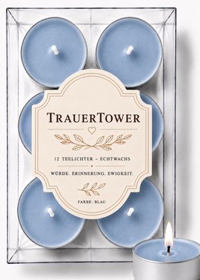 Teelichter - Hellblau, 12er Pack Teelichter - Hellblau, 12er Pack