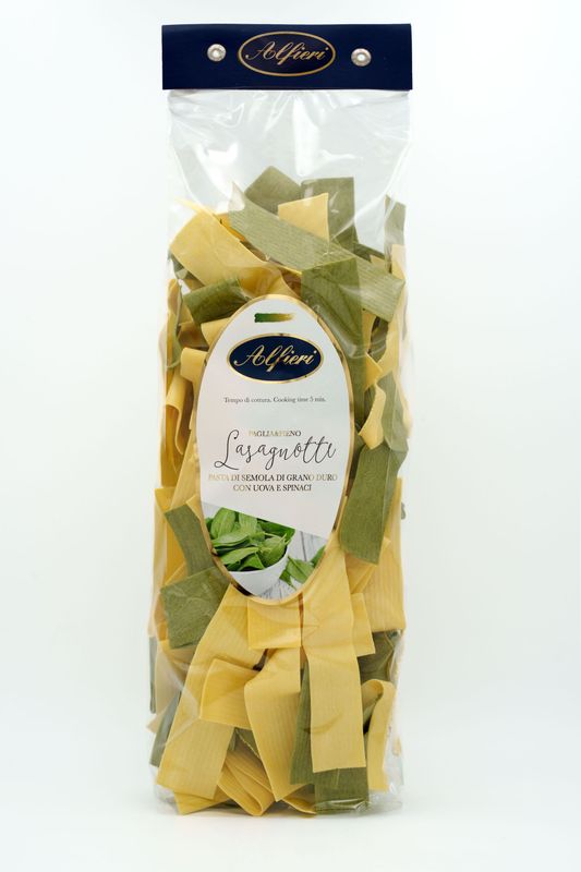 Lasagnotti - Pasta di semola di grano duro con uova e spinaci