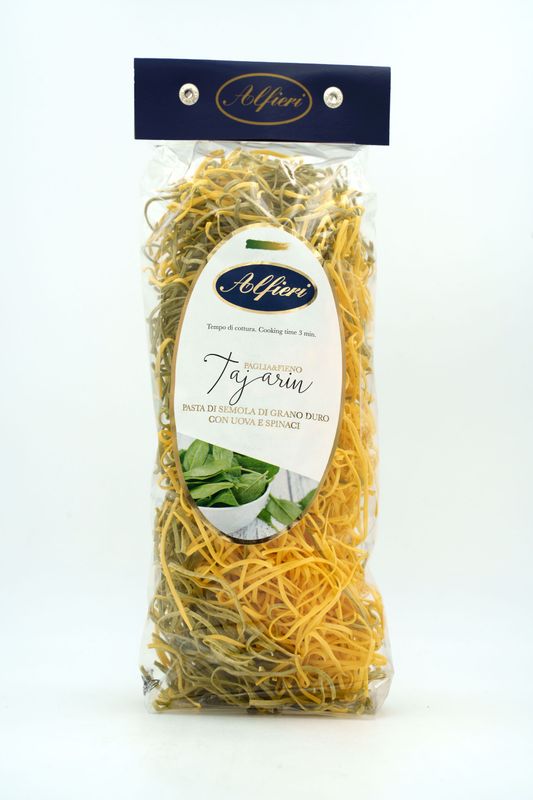 Tajarin - Pasta di semola di grano duro con uova e spinaci