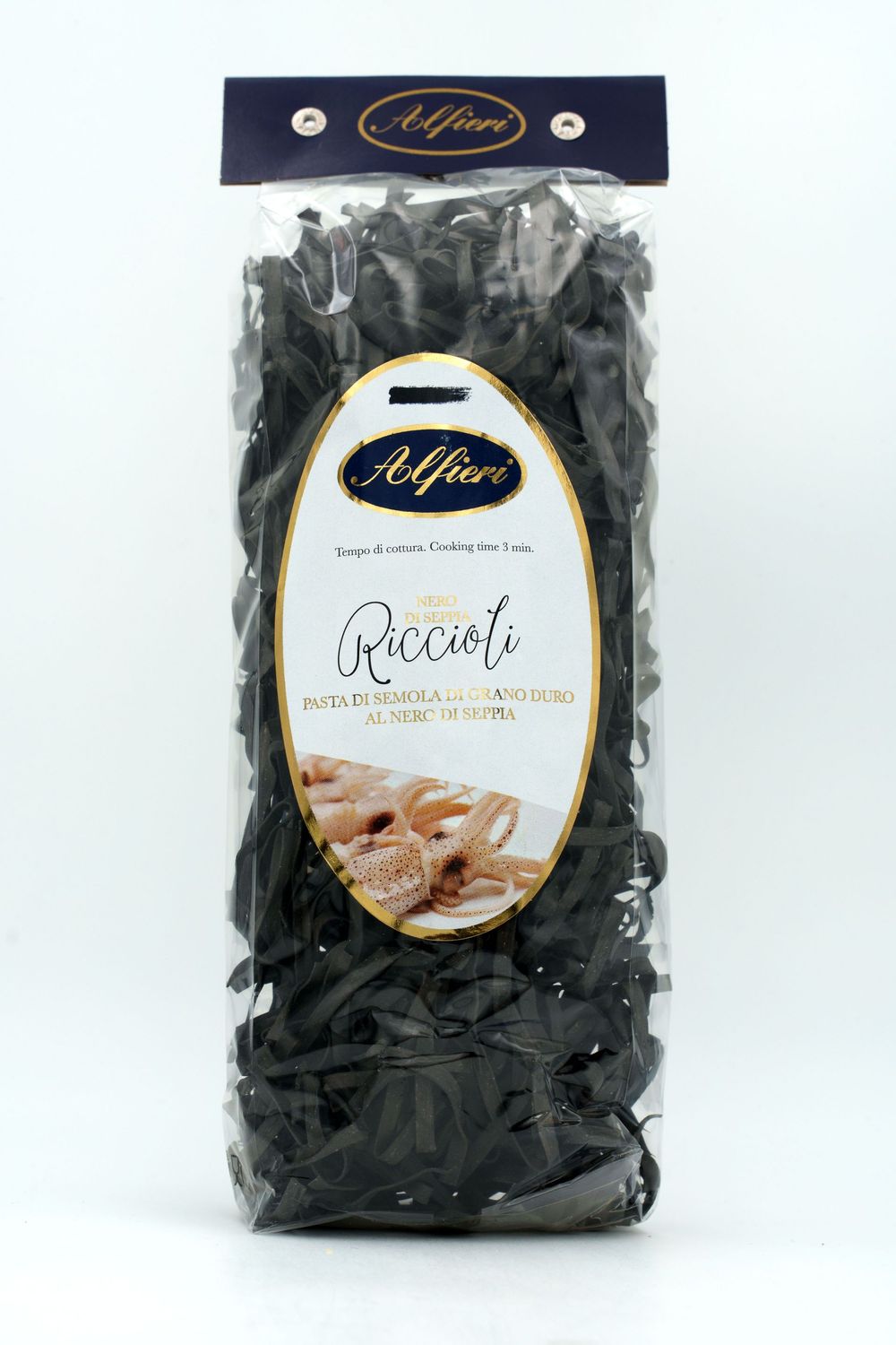 Riccioli - Pasta di semola di grano duro al nero di seppia