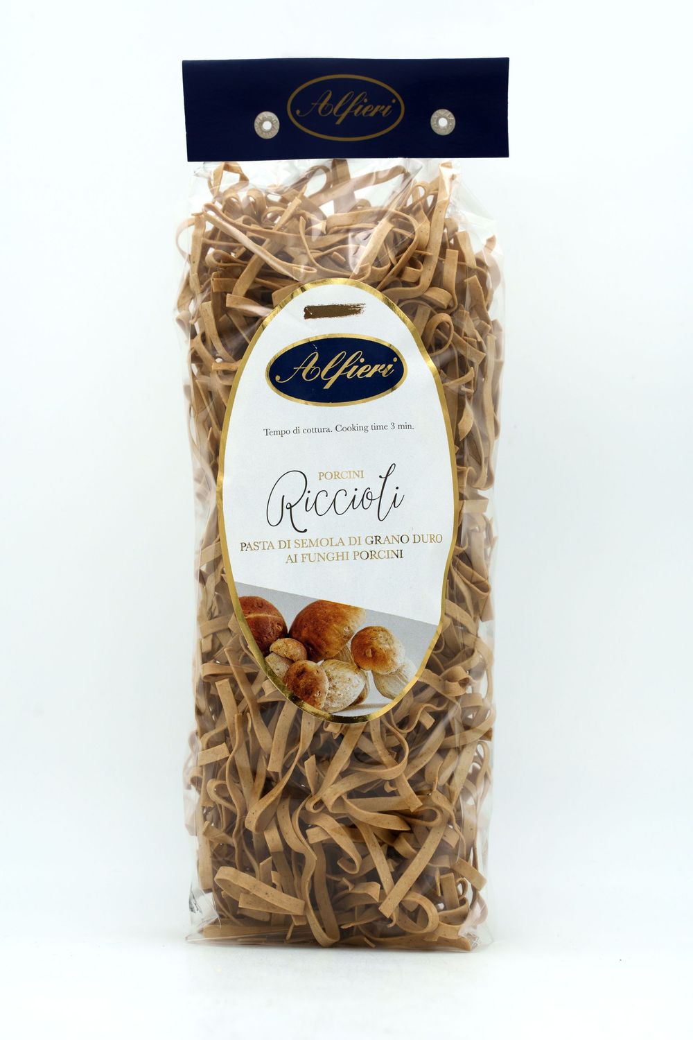 Riccioli - Pasta di semola di grano duro ai funghi porcini