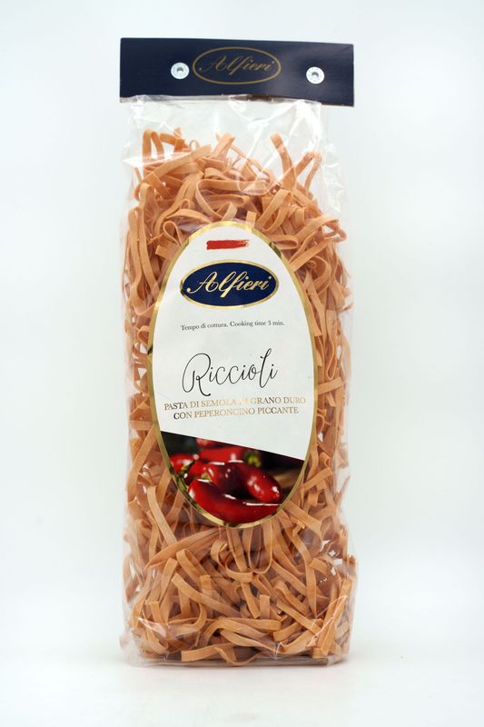 Riccioli - Pasta di semola di grano duro con peperoncino piccante
