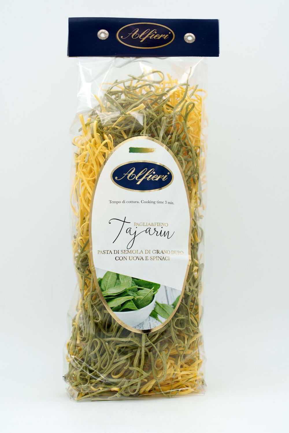 Tajarin - Pasta di semola di grano duro con uova e spinaci