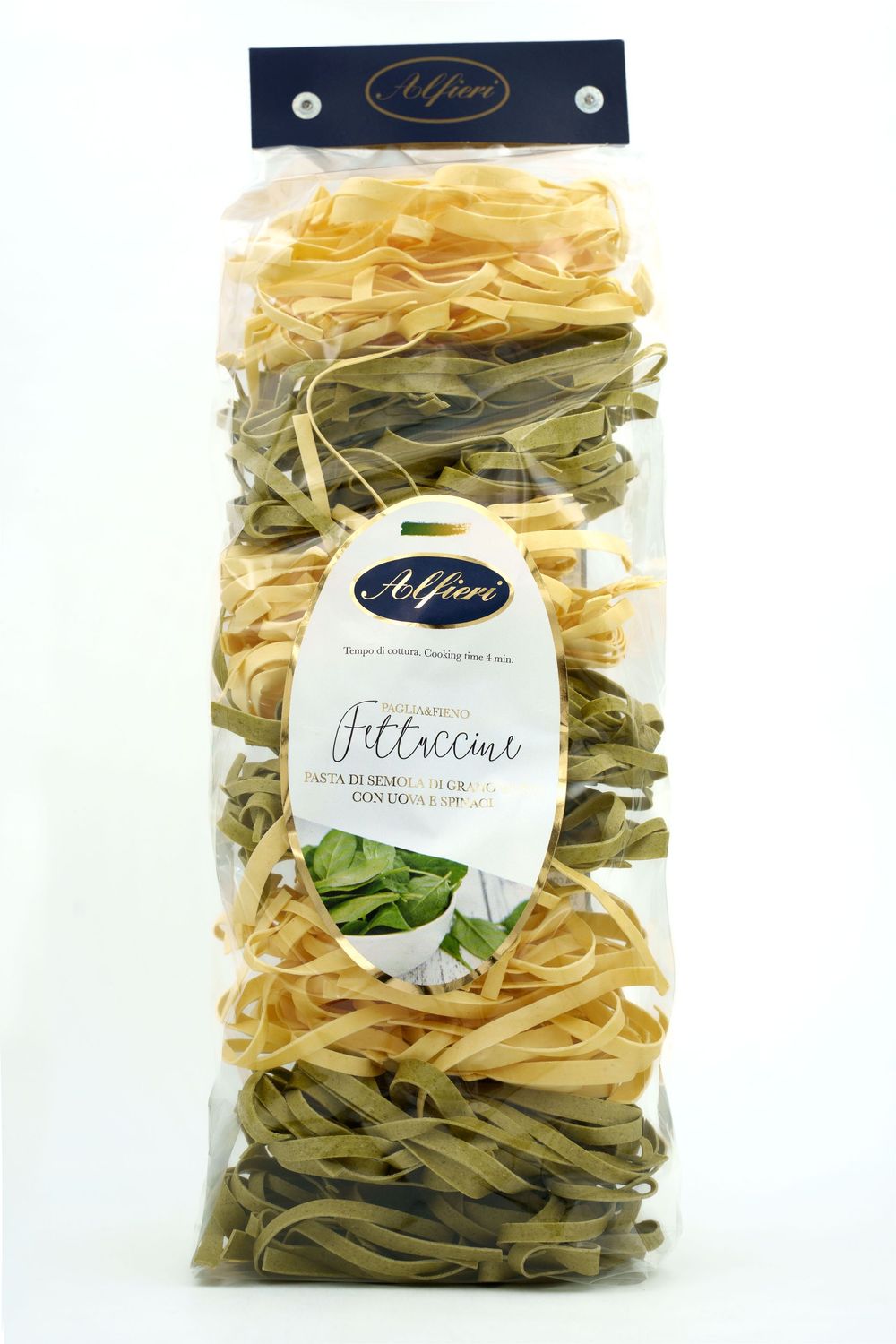 Fettuccine - Pasta di semola di grano duro con uova e spinaci