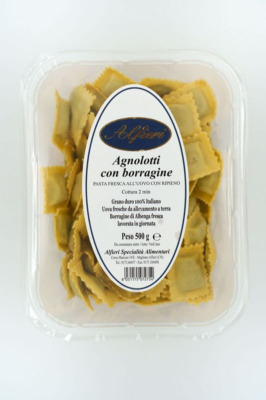 Agnolotti con borragine