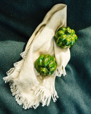 Salt &amp; Pepper shakers // green  pepper