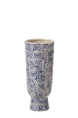 Vaas blauw patroon