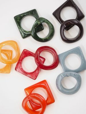 Outline napkin ring (set 2 stuks)