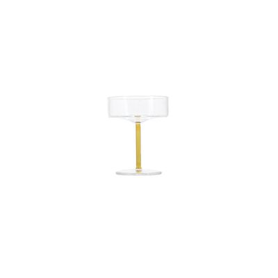 Champagneglas coupe geel / Fizz