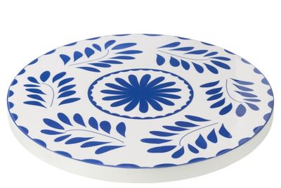 Dienblad  draaiend blauw