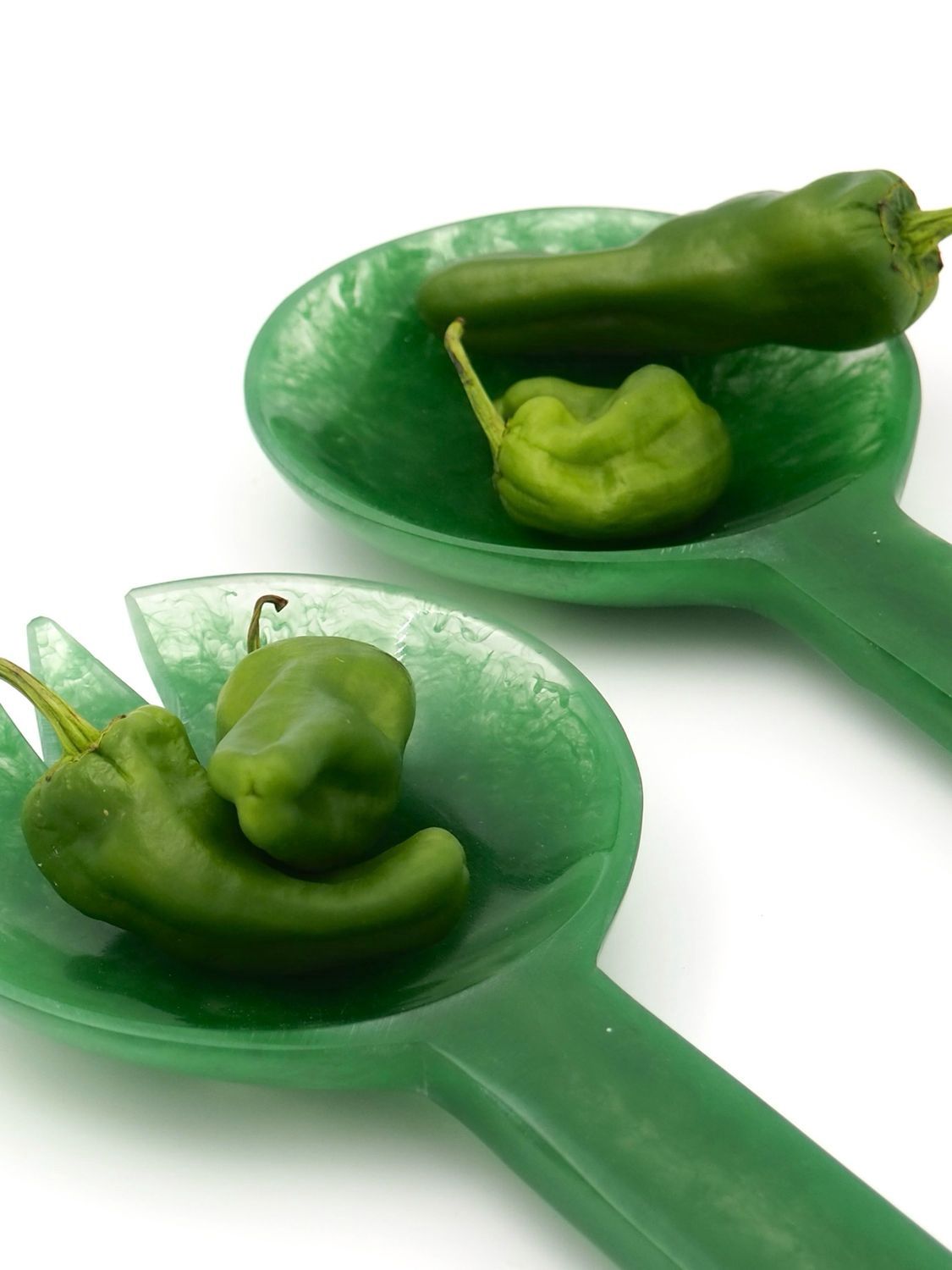 Salad server green (set 2 stuks)