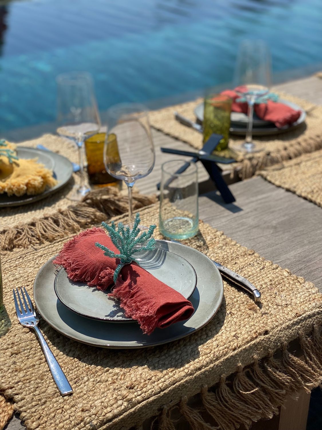 Linen napkin (set 4 stuks)