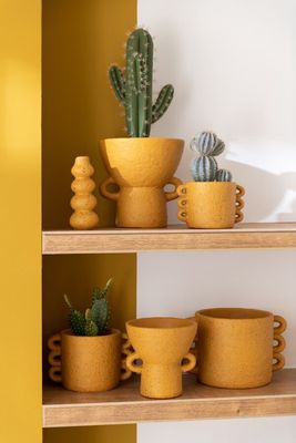 Bloempot Zenia met handgrepen