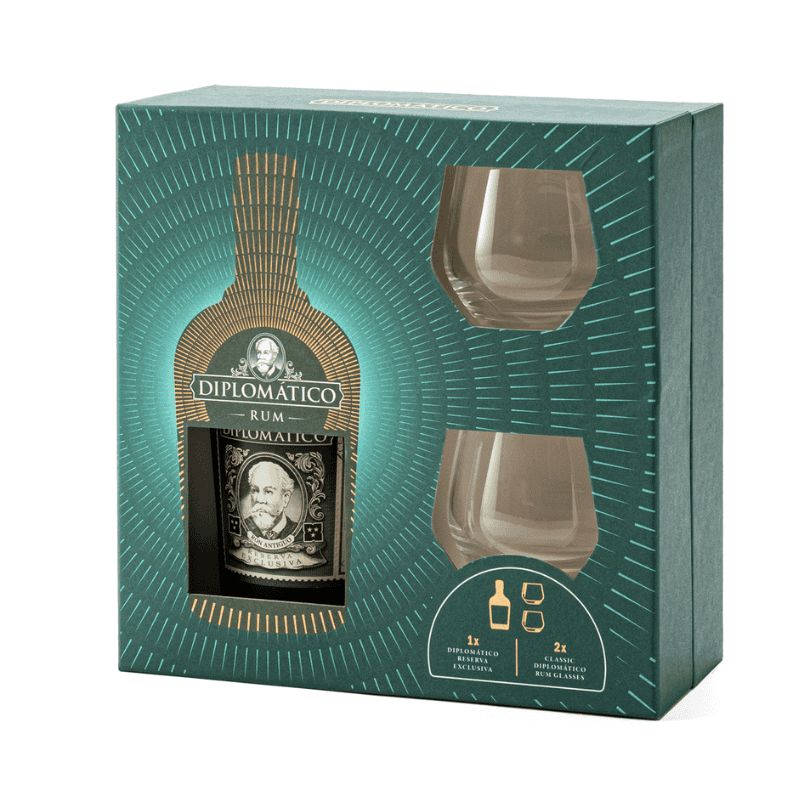 Diplomatico Reserva giftbox met glazen